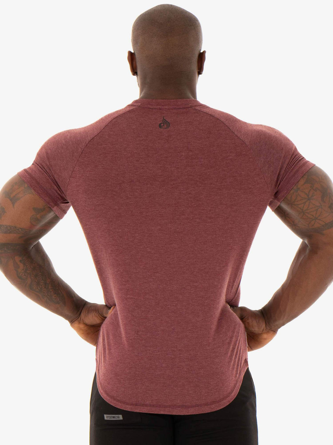 Focus T-Shirt - Burgundy Marl Clothing Ryderwear 