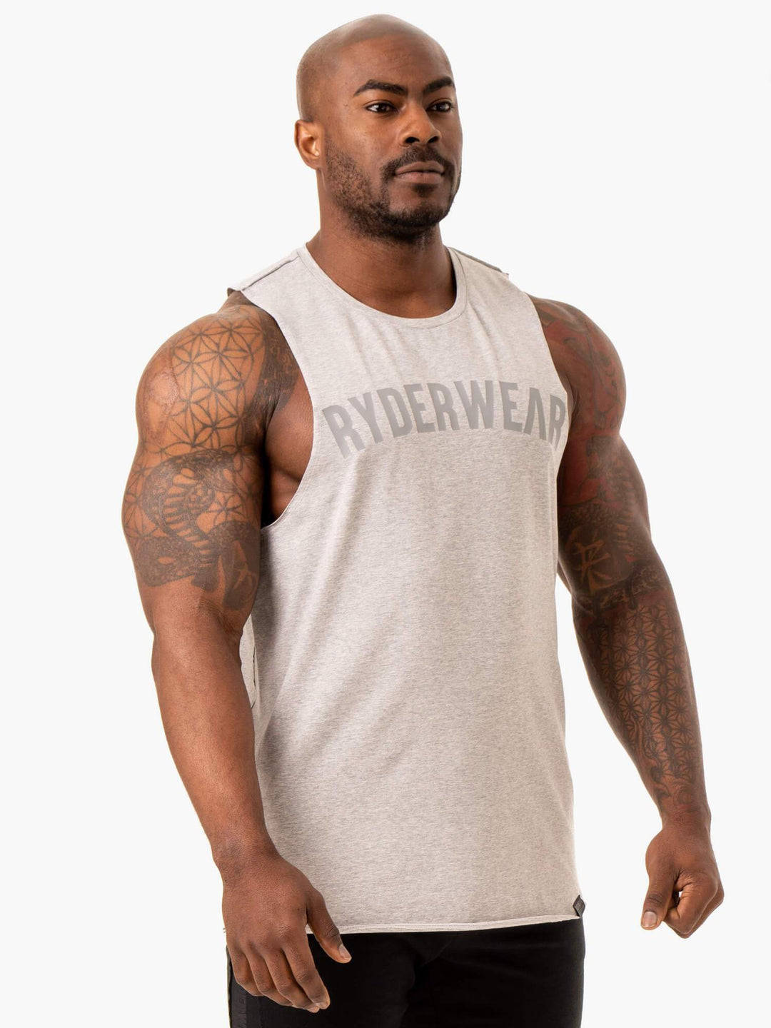 Force Baller Tank - Grey Marl Clothing Ryderwear 