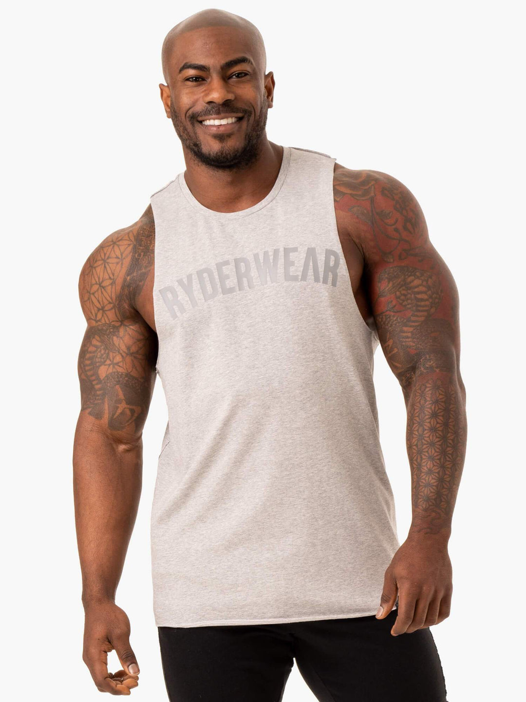 Force Baller Tank - Grey Marl Clothing Ryderwear 