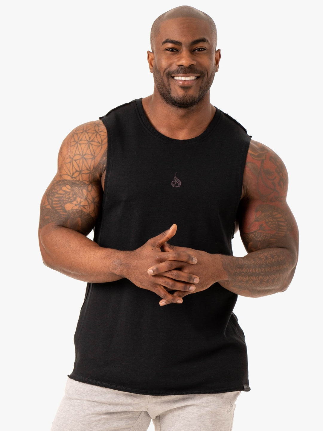 Force Fleece Tank - Black Clothing Ryderwear 