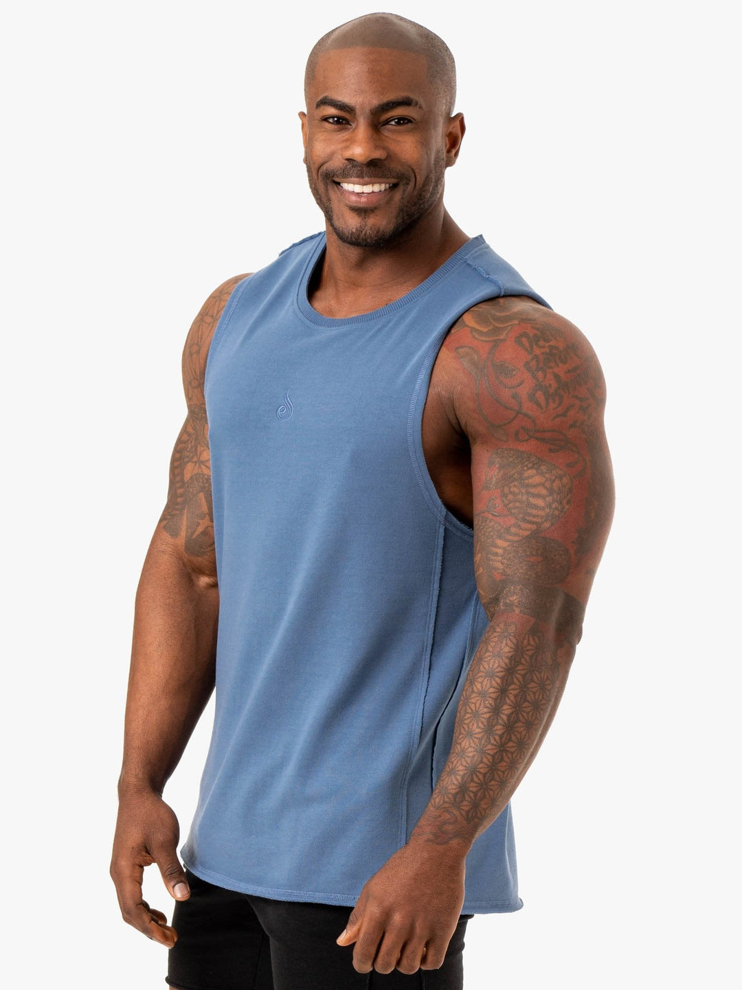 Force Fleece Tank - Blue Clothing Ryderwear 