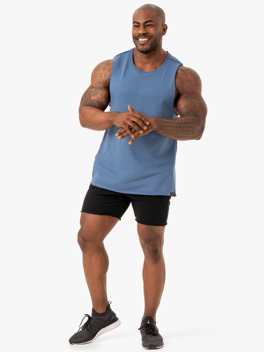 Force Fleece Tank - Blue Clothing Ryderwear 