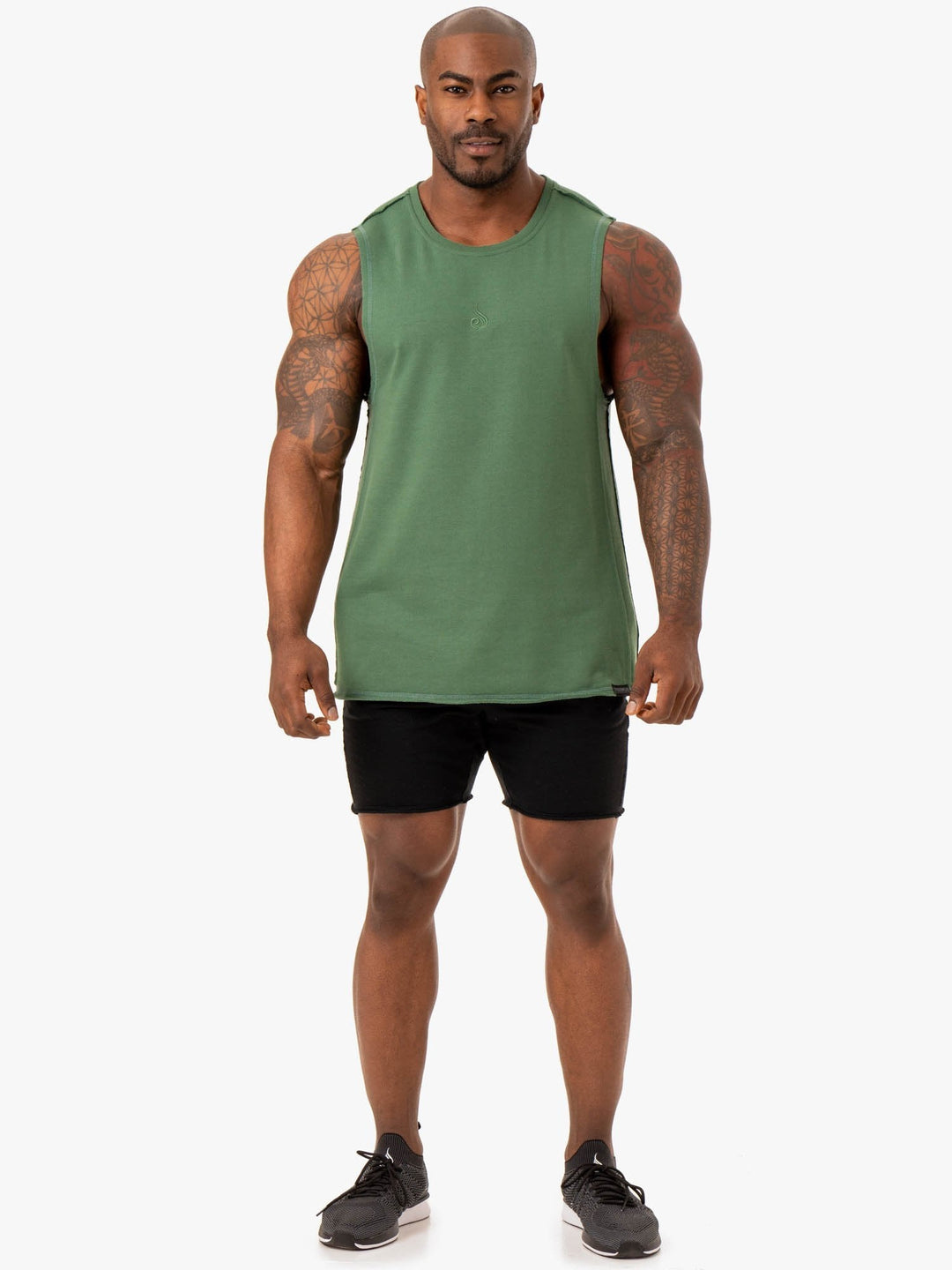 Force Fleece Tank - Green Clothing Ryderwear 