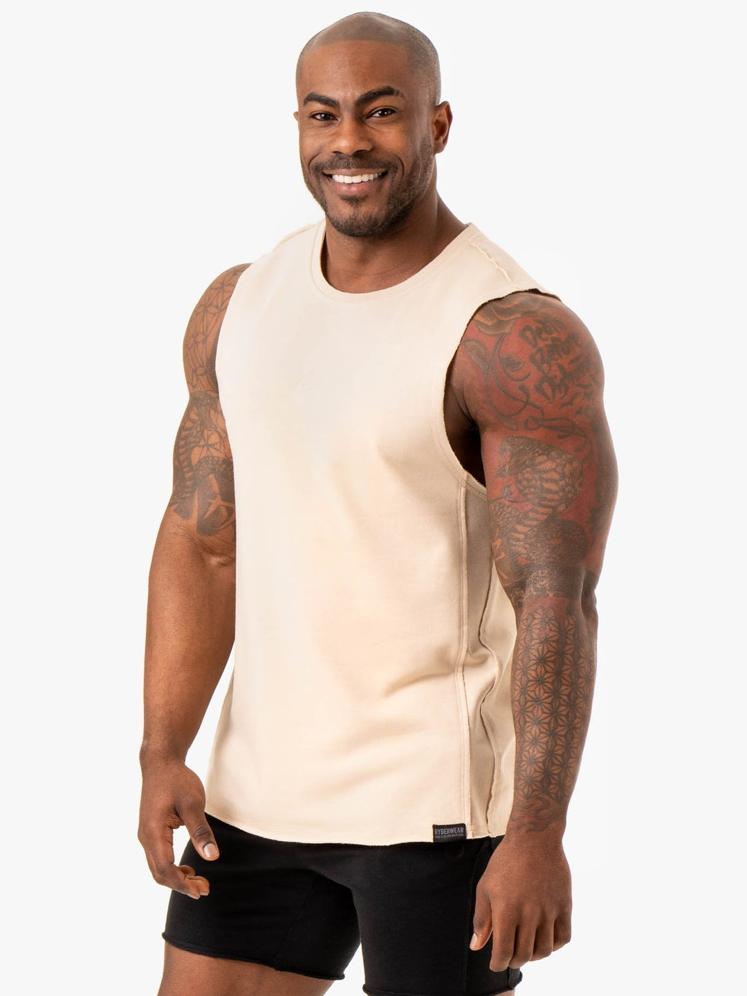 Force Fleece Tank - Sand Clothing Ryderwear 