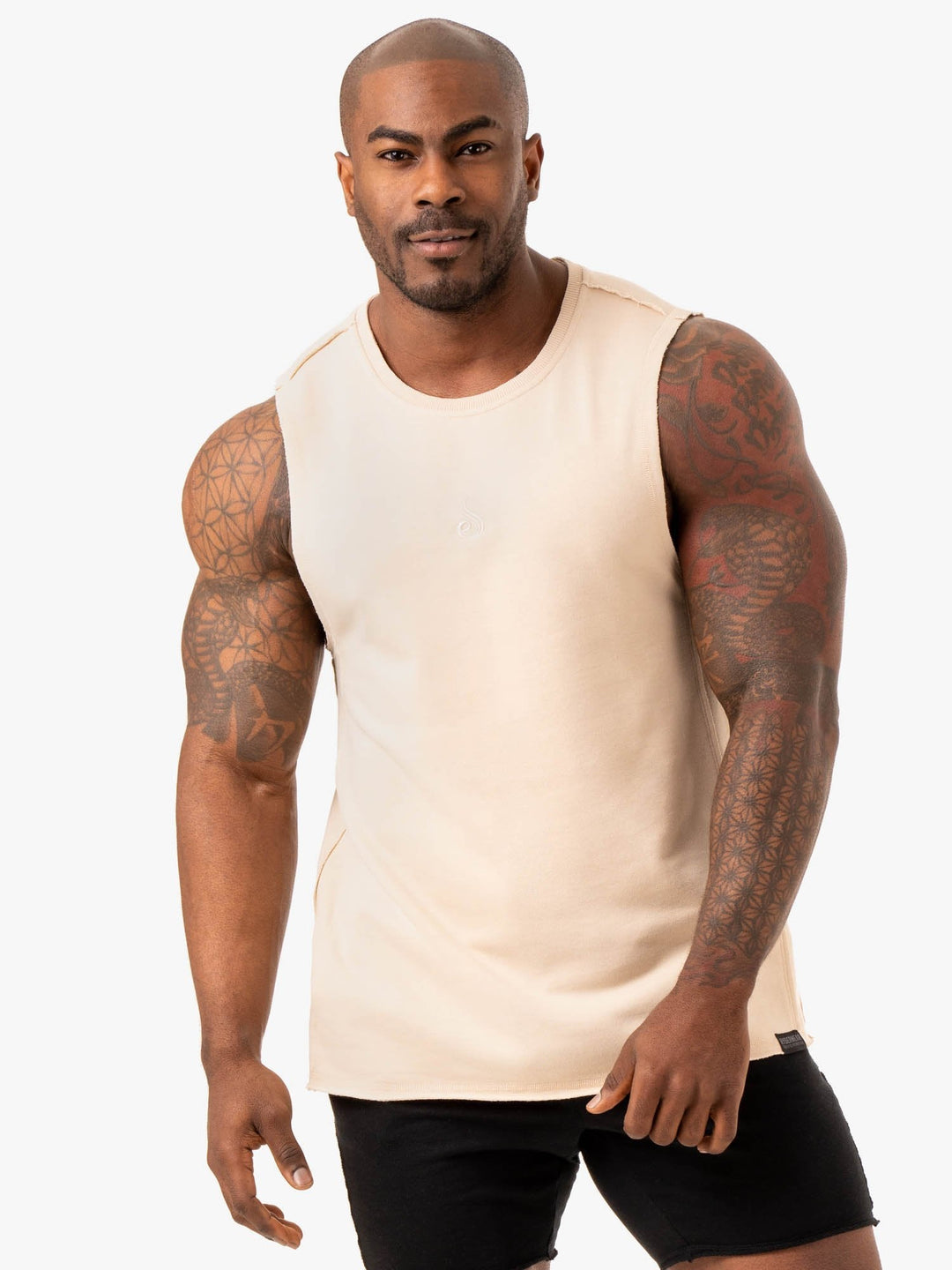 Force Fleece Tank - Sand Clothing Ryderwear 