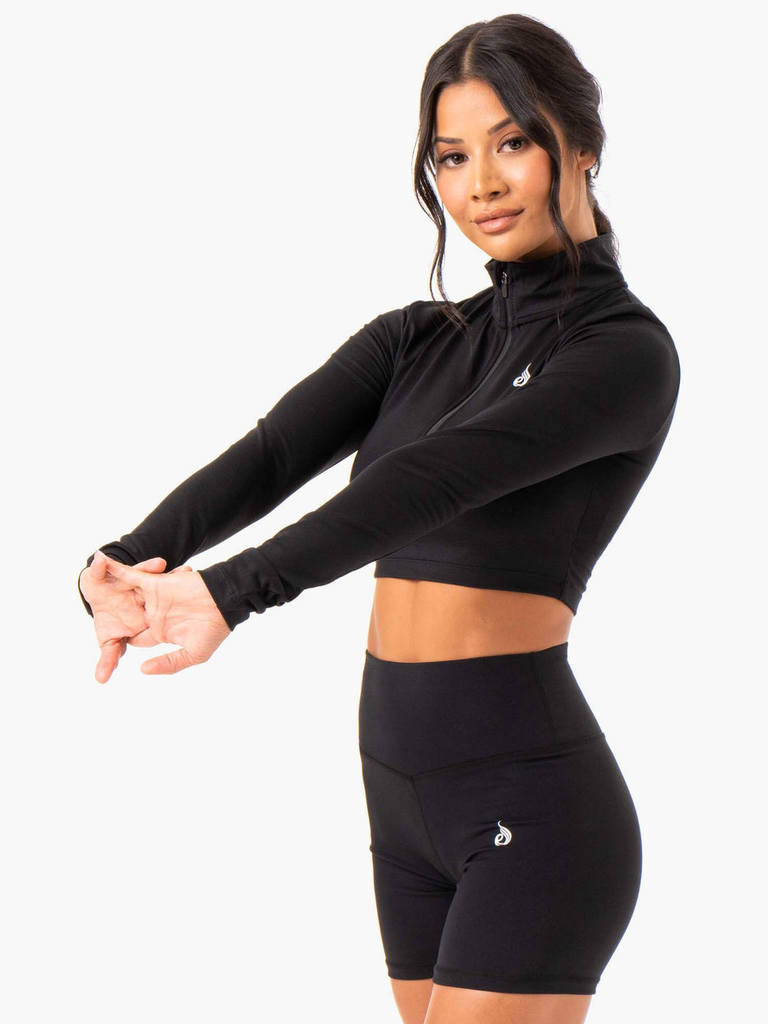 Force Long Sleeve Training Top - Black Clothing Ryderwear 