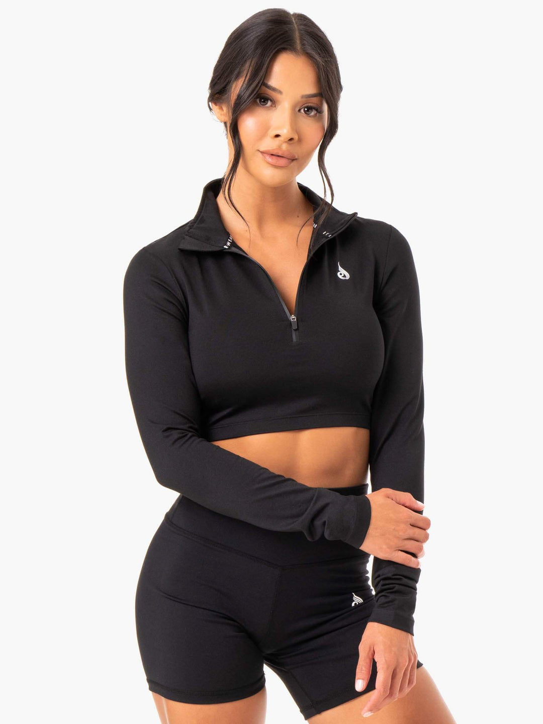 Force Long Sleeve Training Top - Black Clothing Ryderwear 