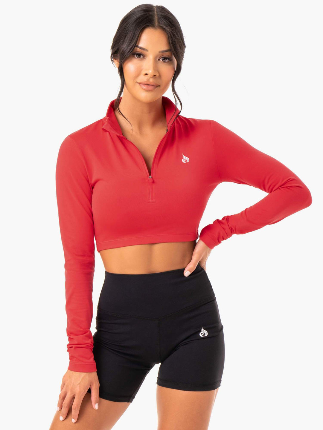 Force Long Sleeve Training Top - Red Clothing Ryderwear 