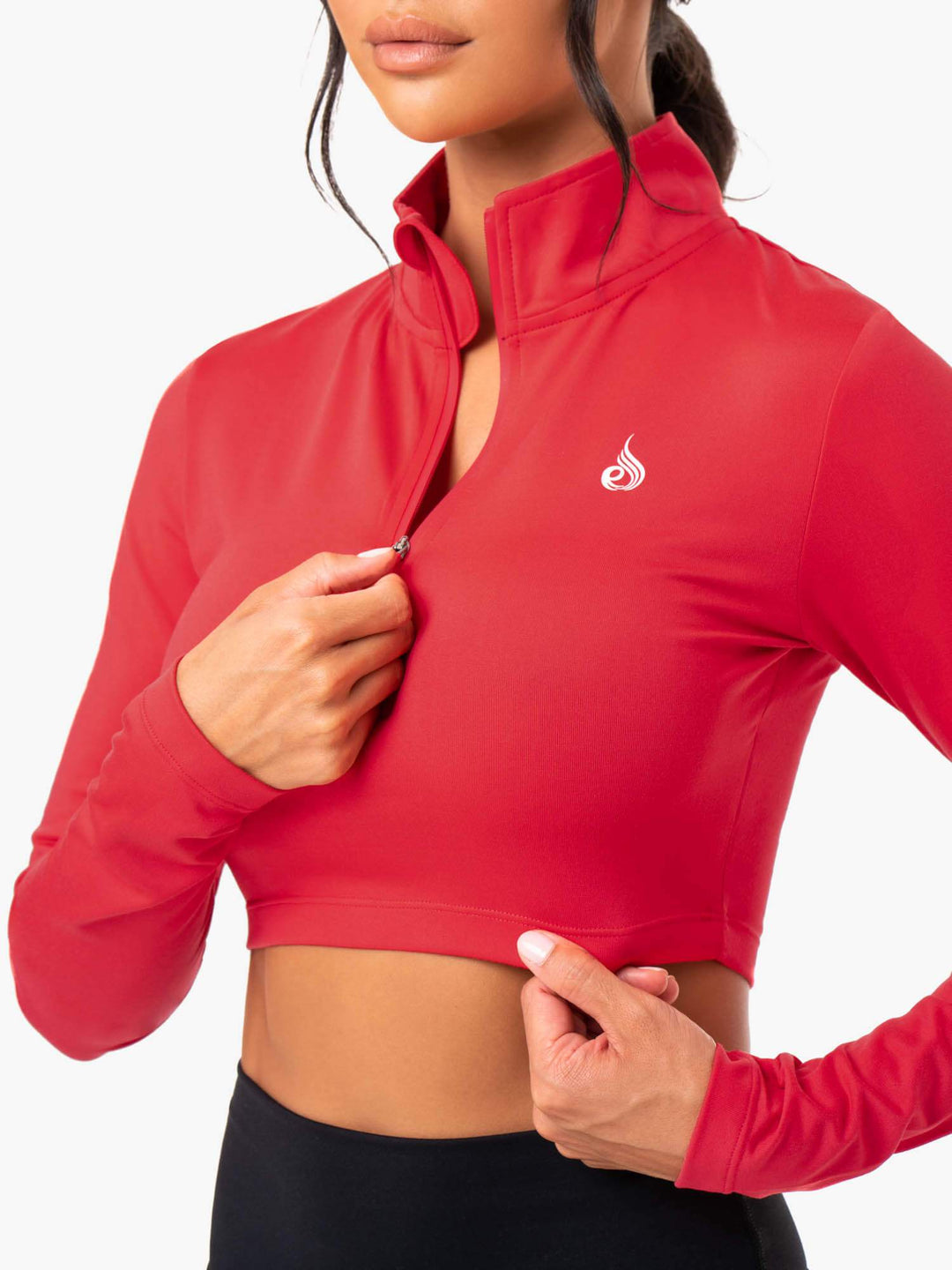 Force Long Sleeve Training Top - Red Clothing Ryderwear 