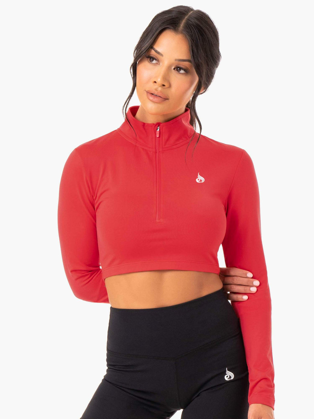 Force Long Sleeve Training Top - Red Clothing Ryderwear 