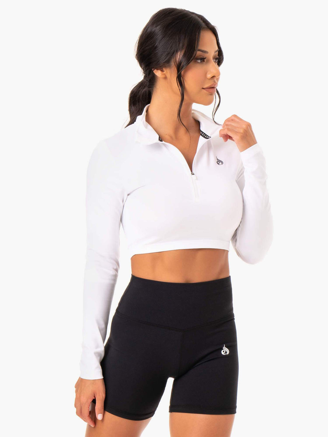 Force Long Sleeve Training Top - White Clothing Ryderwear 