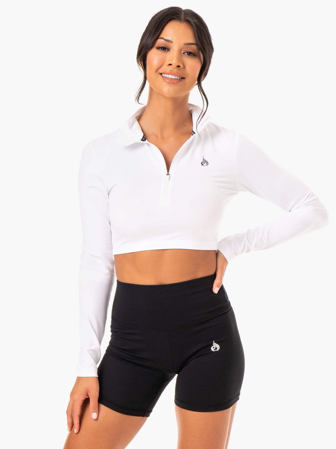 Force Long Sleeve Training Top - White Clothing Ryderwear 