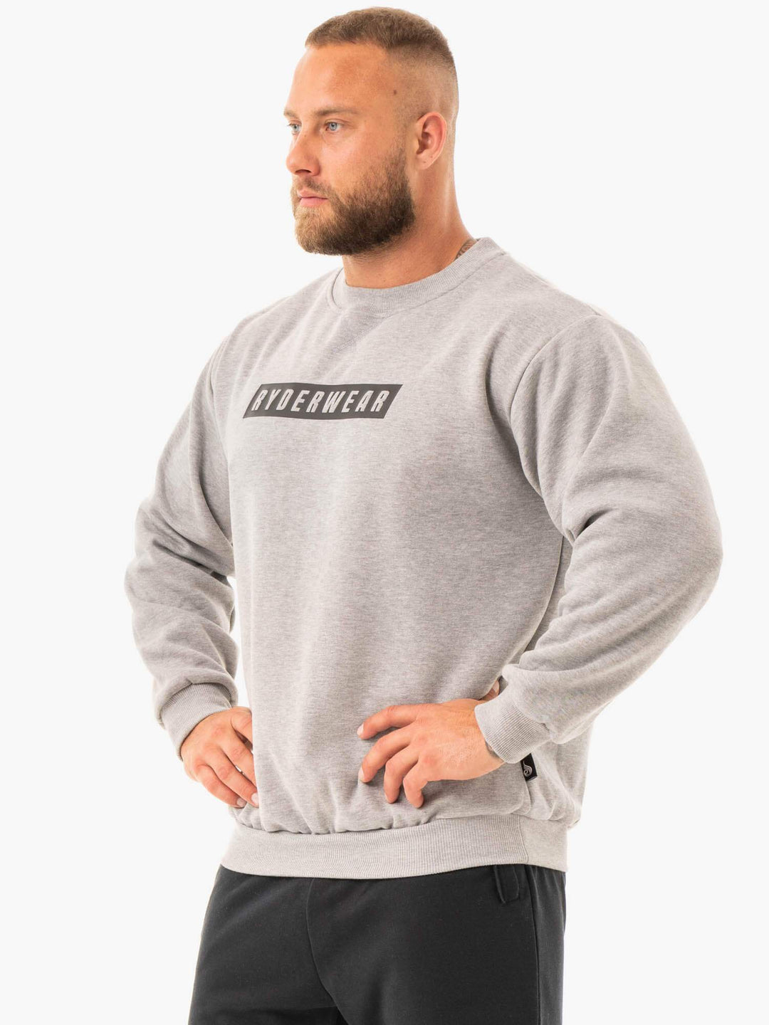 Force Pullover - Grey Marl Clothing Ryderwear 