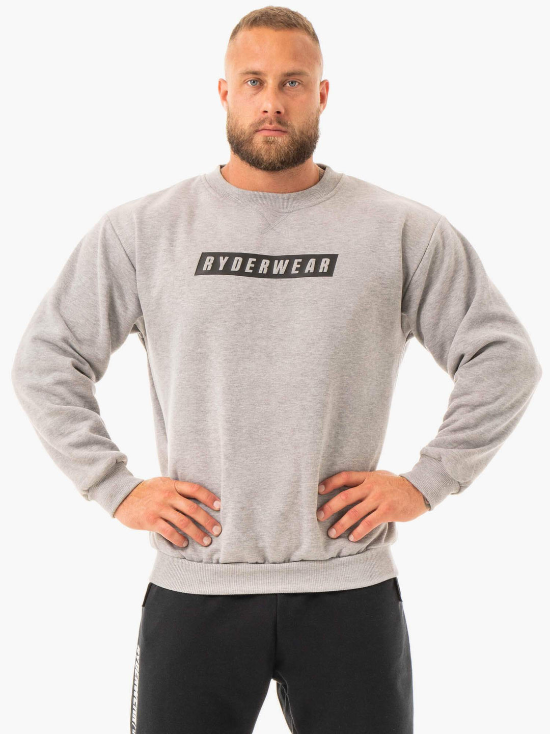 Force Pullover - Grey Marl Clothing Ryderwear 