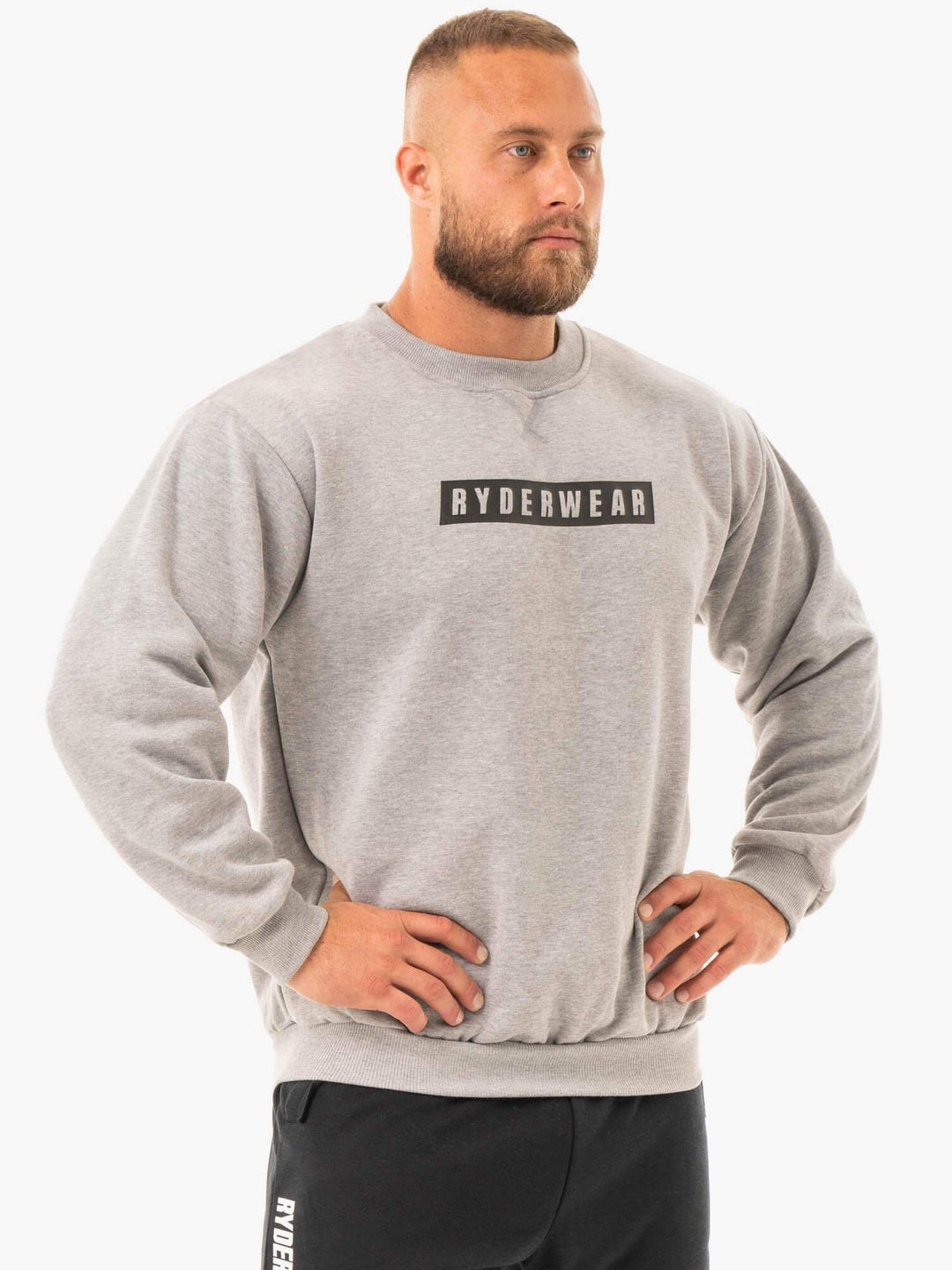 Force Pullover - Grey Marl Clothing Ryderwear 