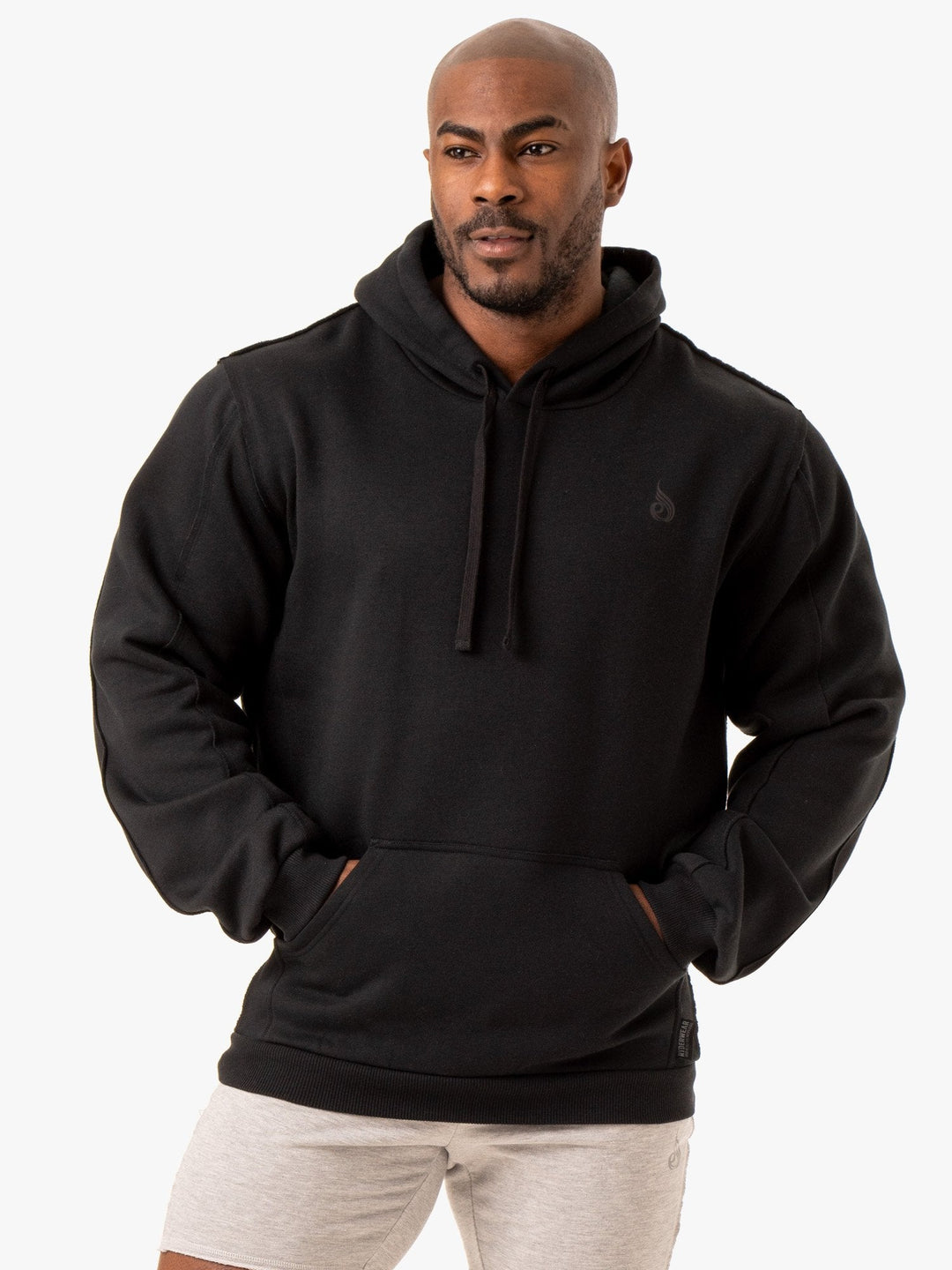 Force Pullover Hoodie - Black Clothing Ryderwear 