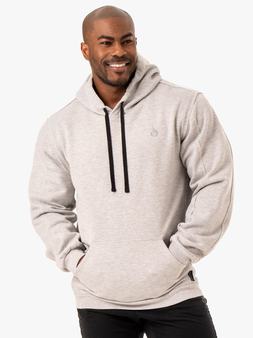 Force Pullover Hoodie - Grey Marl Clothing Ryderwear 