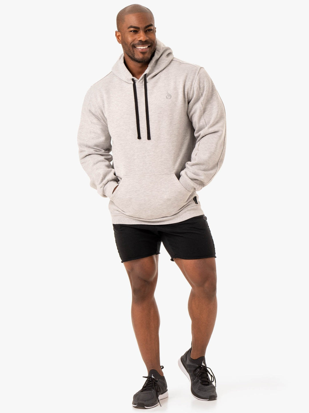 Force Pullover Hoodie - Grey Marl Clothing Ryderwear 