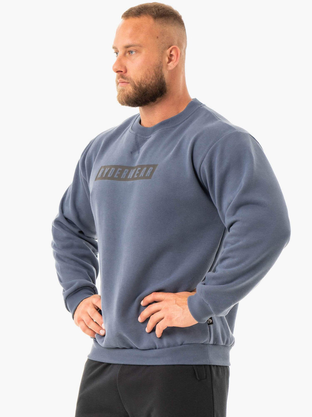 Force Pullover - Steel Blue Clothing Ryderwear 