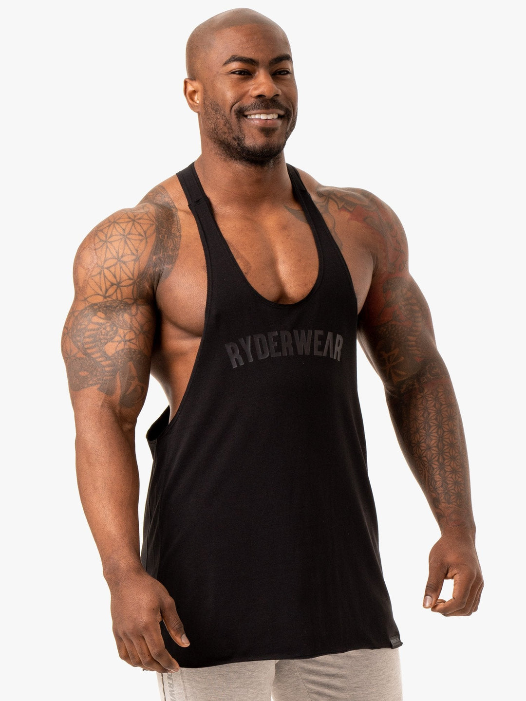 Force Stringer T-Back - Black Clothing Ryderwear 