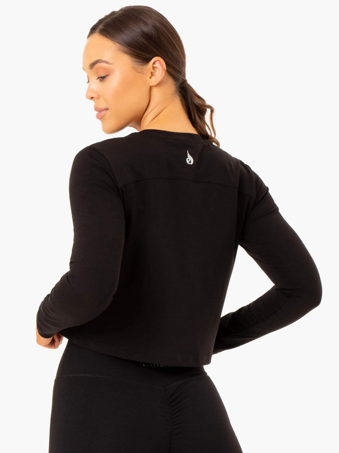 Foundation Long Sleeve Top - Black Clothing Ryderwear 