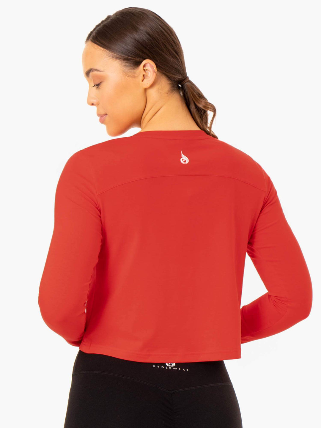 Foundation Long Sleeve Top - Red Clothing Ryderwear 