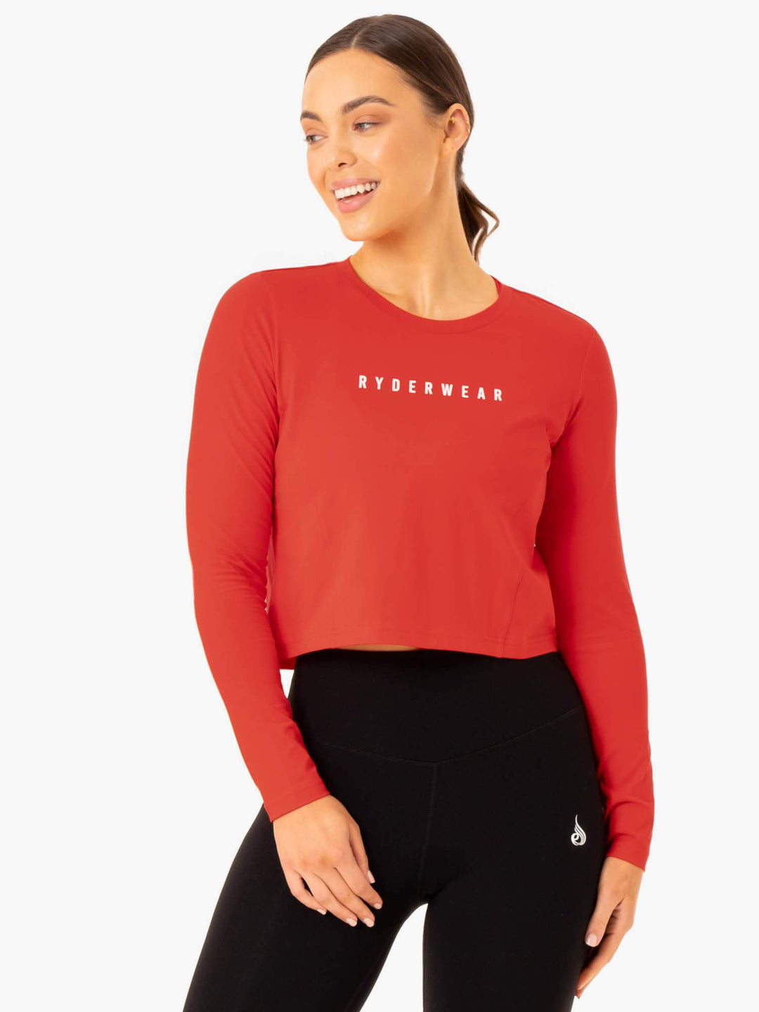 Foundation Long Sleeve Top - Red Clothing Ryderwear 