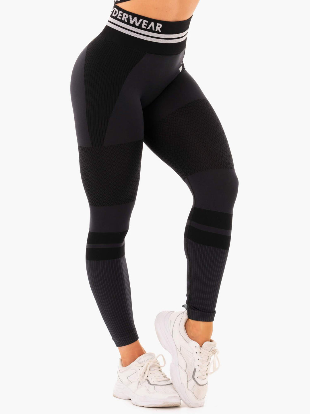 Freestyle Seamless High Waisted Leggings - Black Clothing Ryderwear 