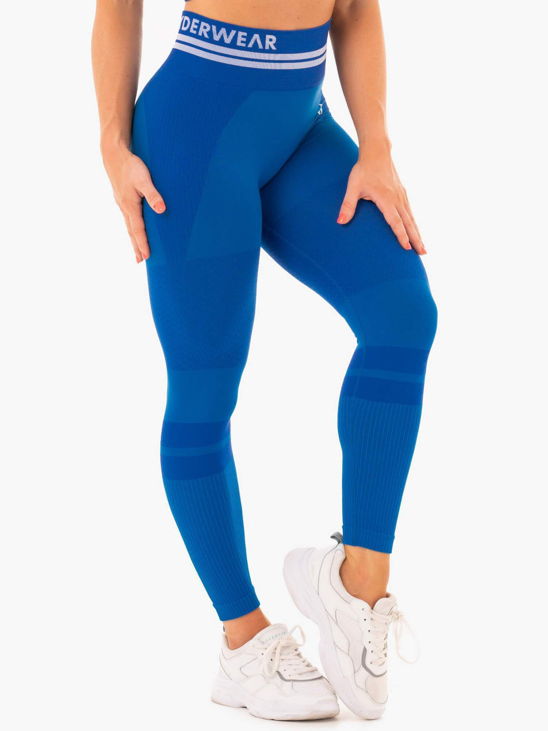 Freestyle Seamless High Waisted Leggings - Blue Clothing Ryderwear 