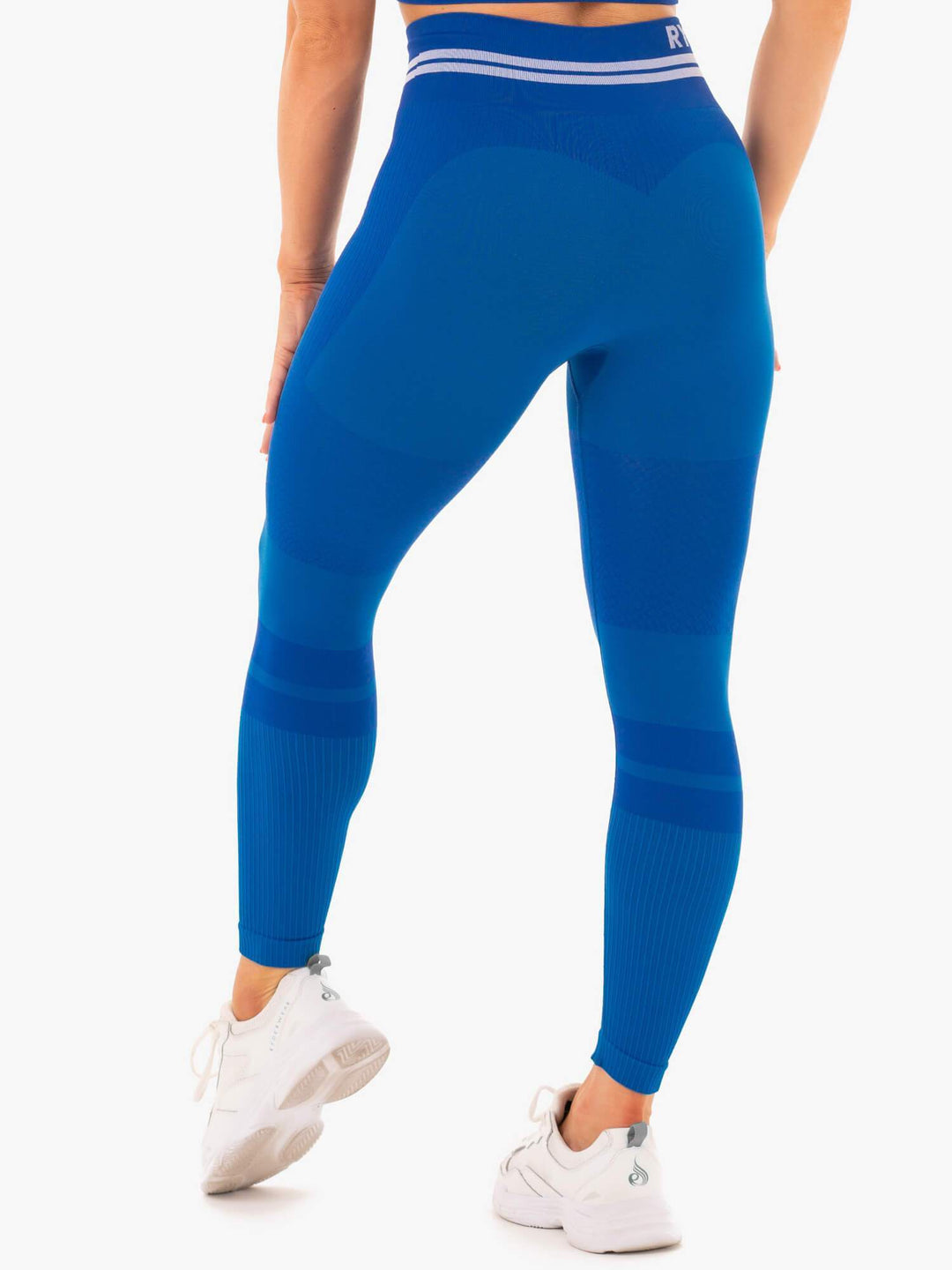 Freestyle Seamless High Waisted Leggings - Blue Clothing Ryderwear 