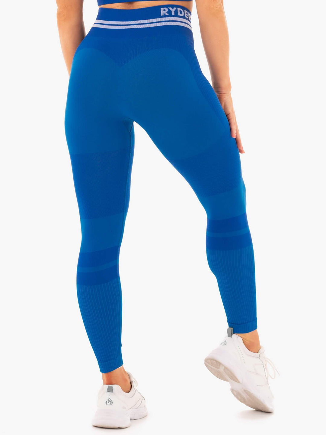 Freestyle Seamless High Waisted Leggings - Blue Clothing Ryderwear 