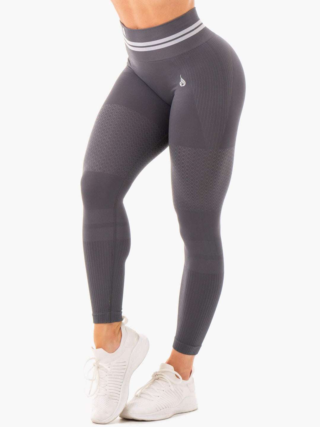 Freestyle Seamless High Waisted Leggings - Charcoal Clothing Ryderwear 