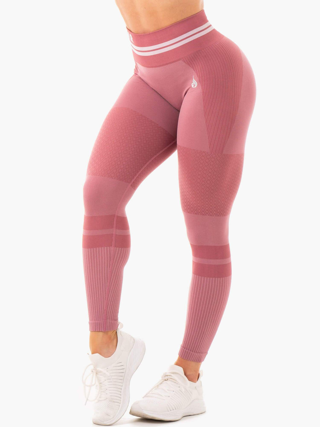 Freestyle Seamless High Waisted Leggings - Dusty Pink Clothing Ryderwear 