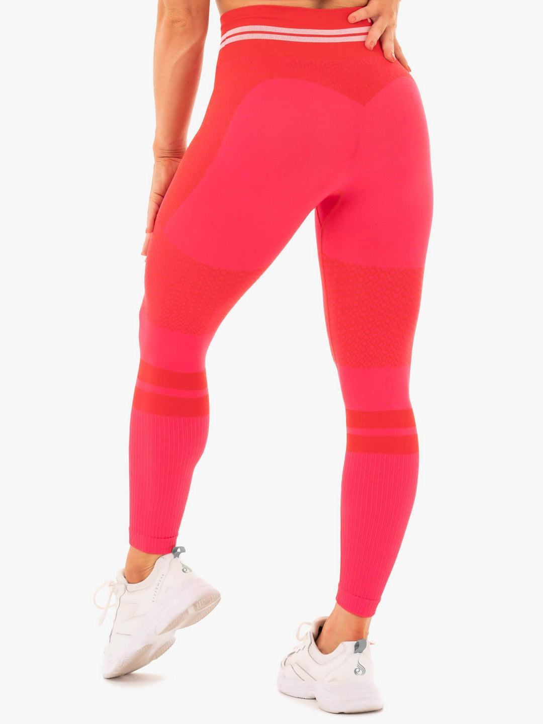 Freestyle Seamless High Waisted Leggings - Red Clothing Ryderwear 