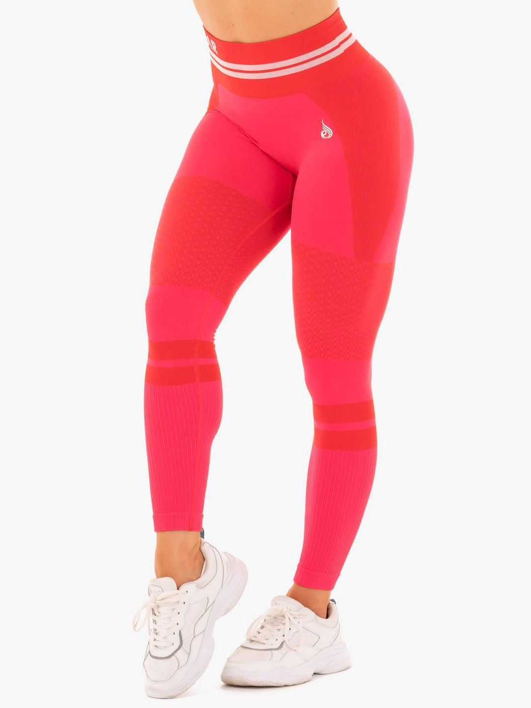 Freestyle Seamless High Waisted Leggings - Red Clothing Ryderwear 