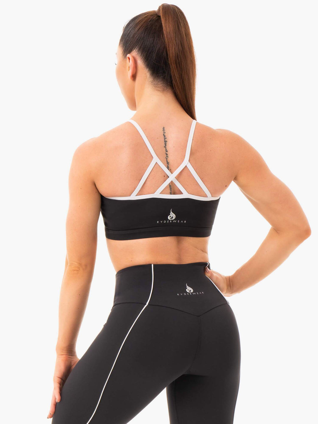 Glow Sports Bra - Black Clothing Ryderwear 