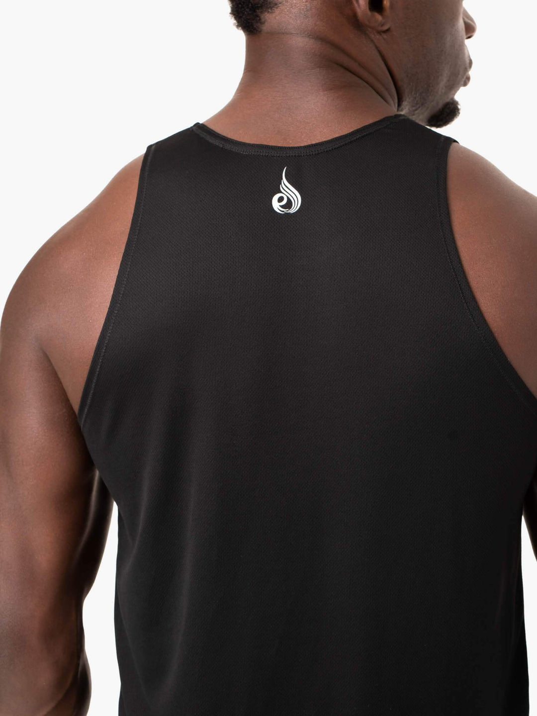 Heighten Mesh Regular Tank - Black Clothing Ryderwear 