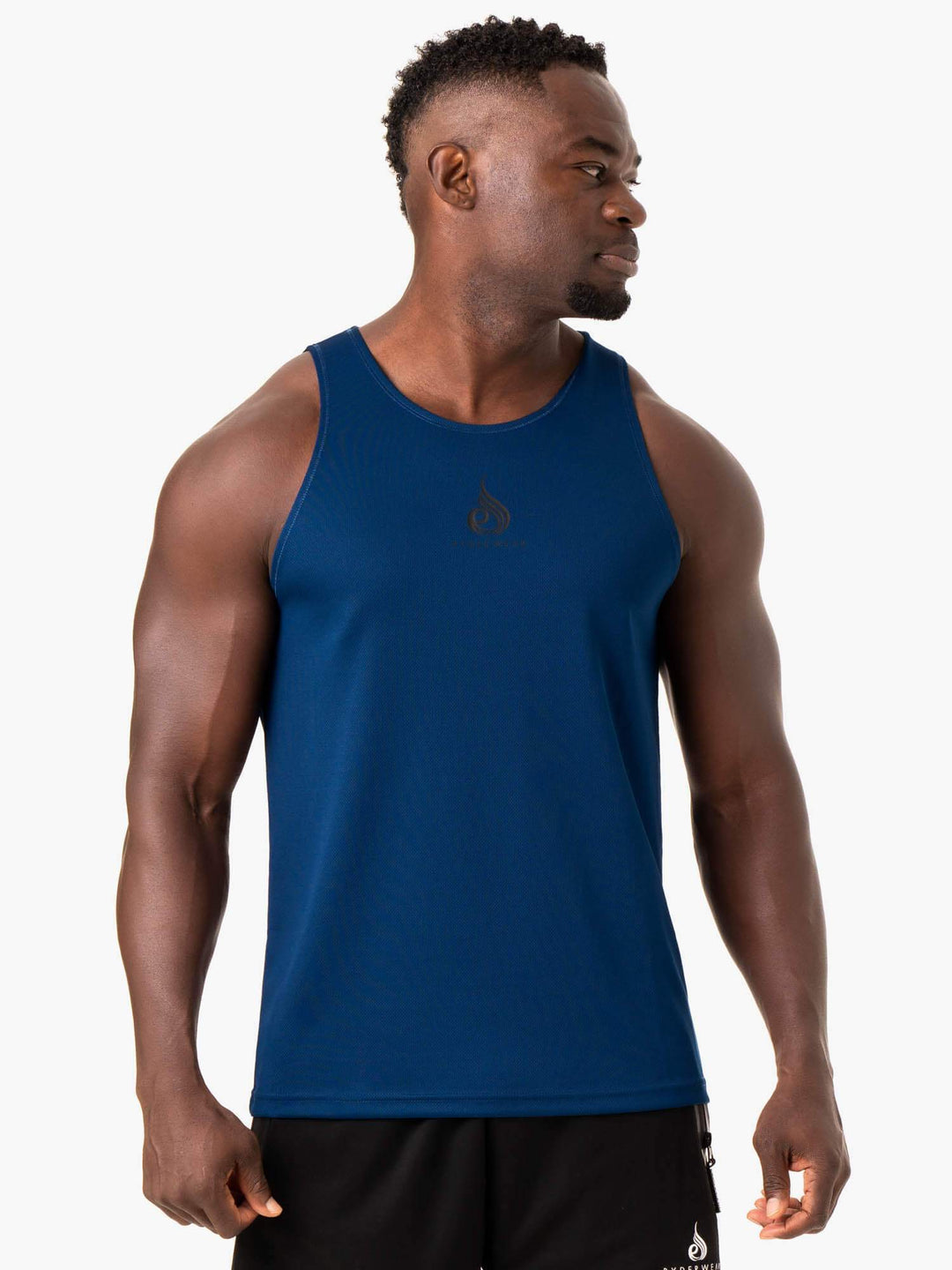 Heighten Mesh Regular Tank - Blue Clothing Ryderwear 