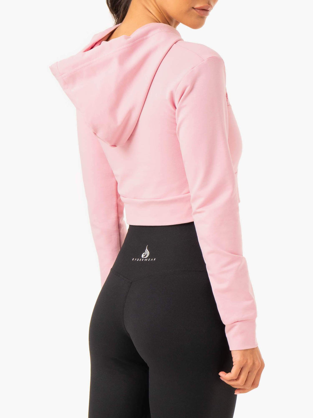 Hybrid Fitted Hoodie - Pink Clothing Ryderwear 