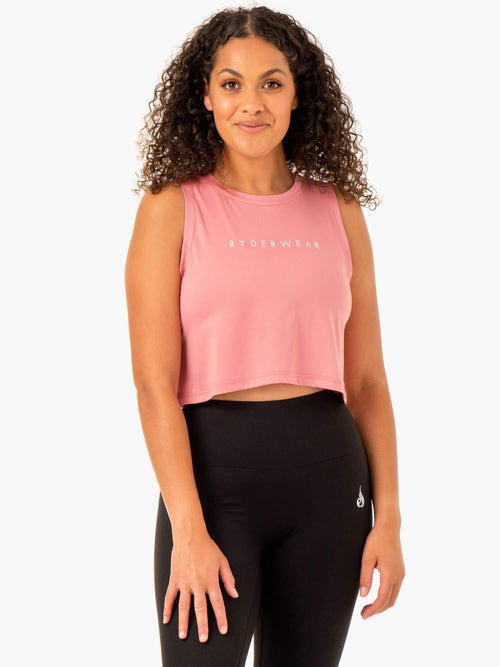 Hybrid Muscle Tank Blush Pink