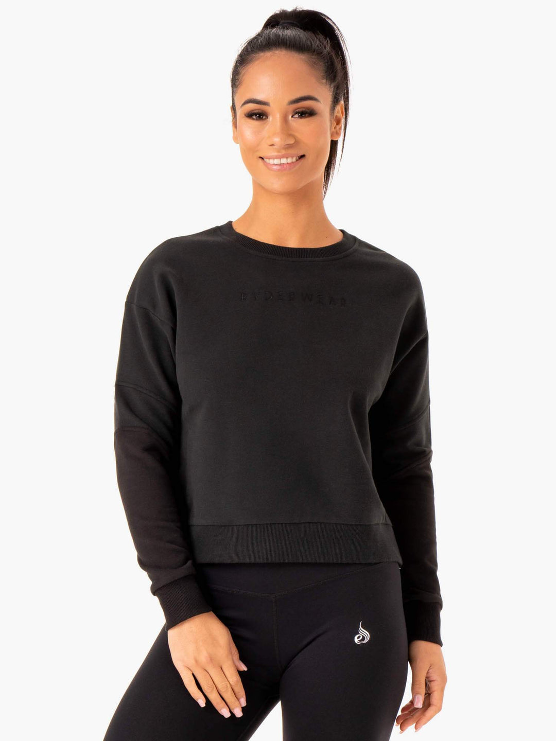 Hybrid Pullover Jumper - Black/Charcoal Clothing Ryderwear 