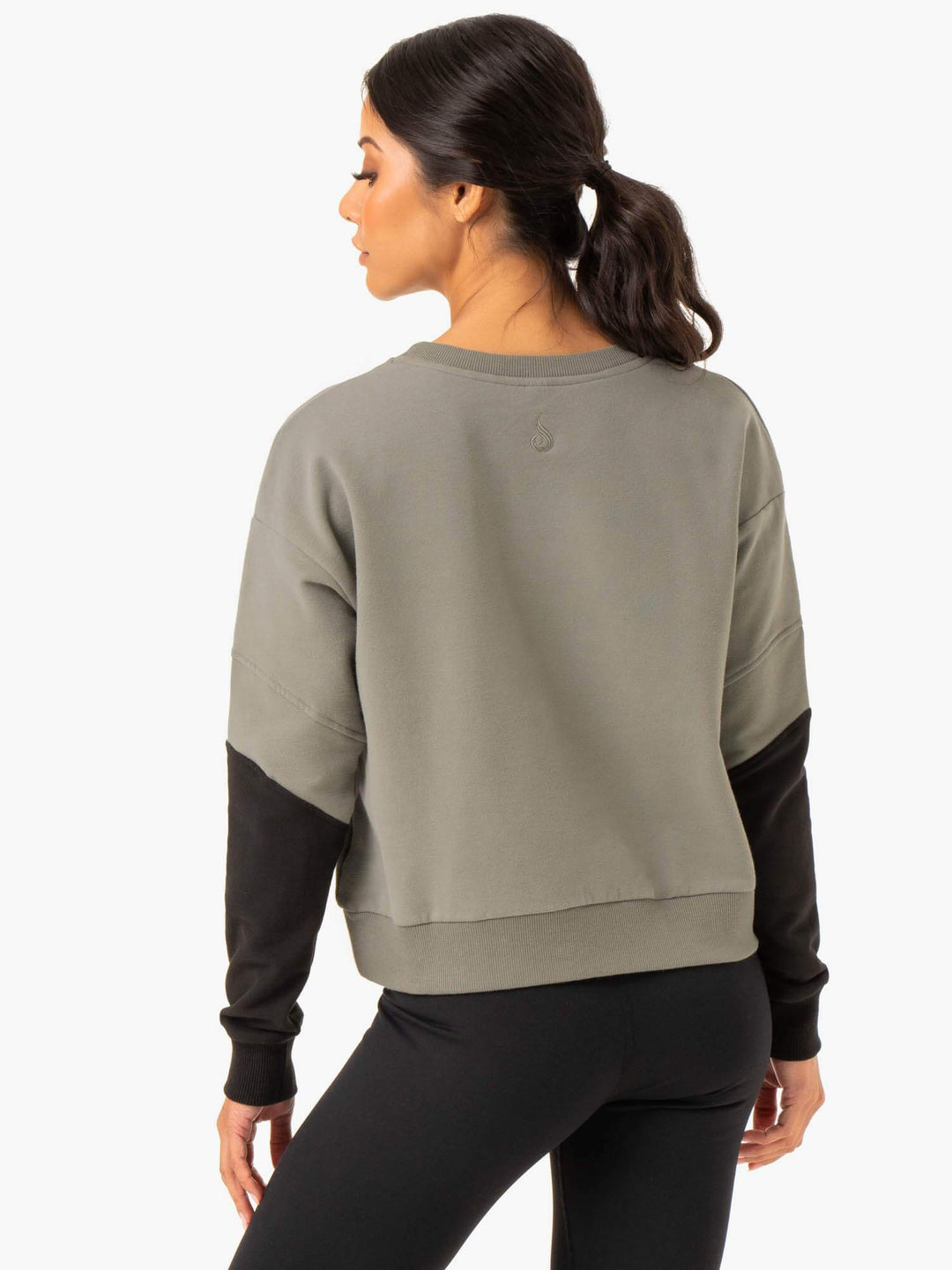 Hybrid Pullover Jumper - Khaki/Black Clothing Ryderwear 