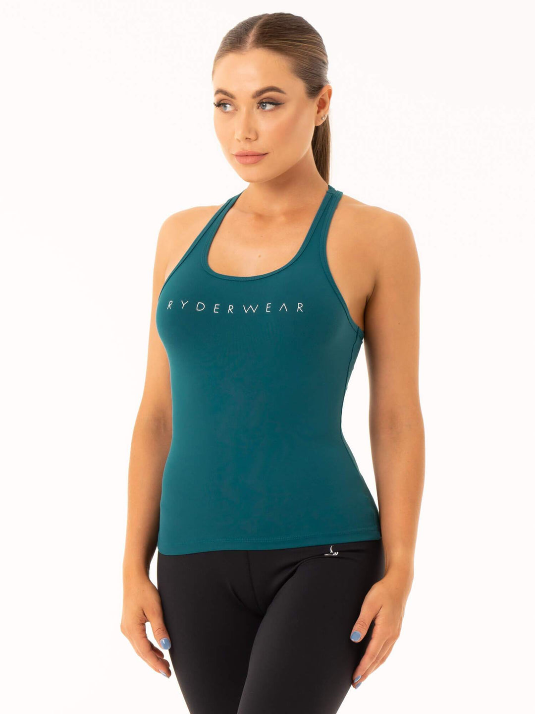 Hype Racer Back Tank - Emerald Clothing Ryderwear 