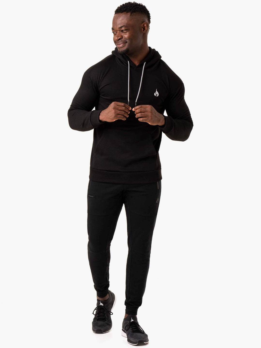 Impact Pullover Hoodie - Black Clothing Ryderwear 