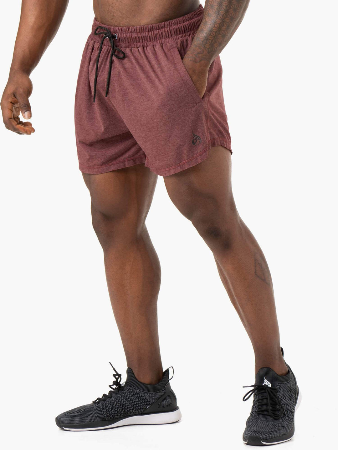 Iron Arnie Shorts - Burgundy Marl Clothing Ryderwear 