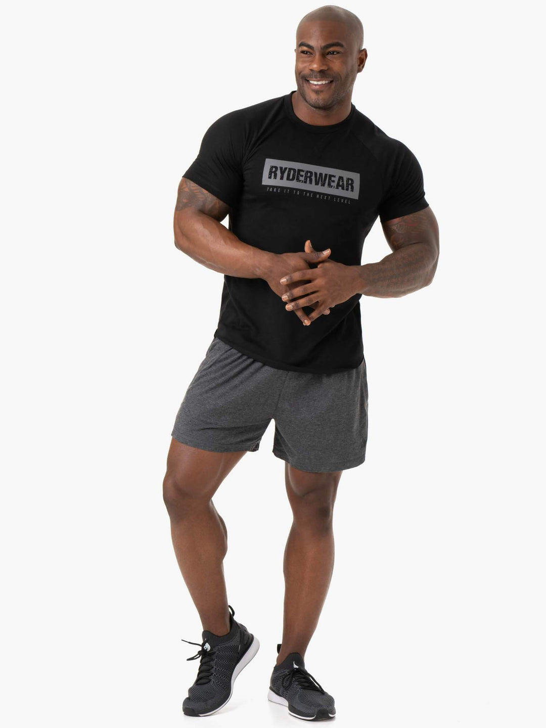 Iron Arnie Shorts - Charcoal Marl Clothing Ryderwear 