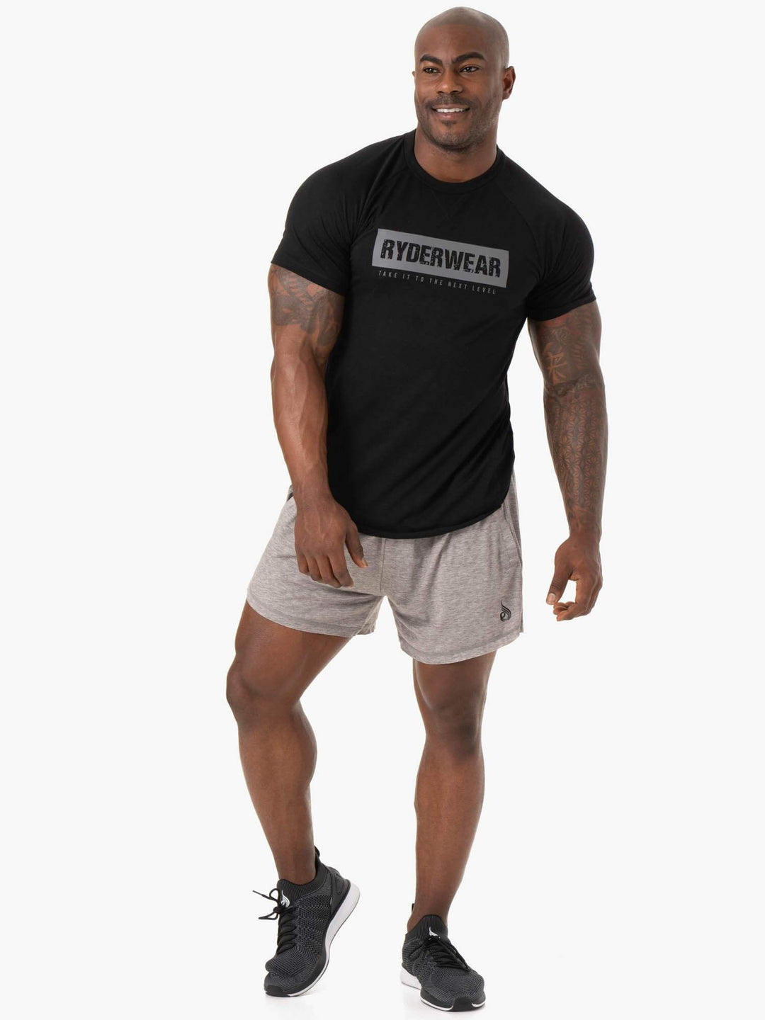 Iron Arnie Shorts - Grey Marl Clothing Ryderwear 