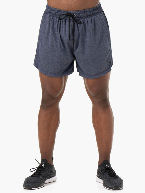 Iron Arnie Shorts Navy Marl