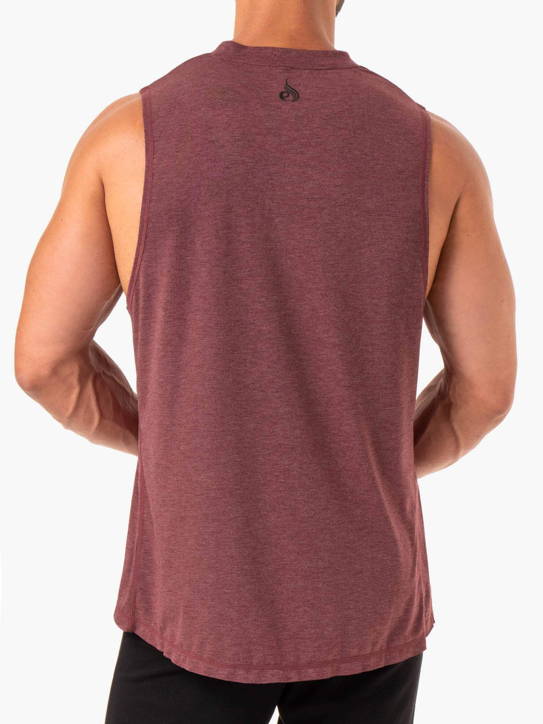 Iron Baller Tank - Burgundy Marl Clothing Ryderwear 