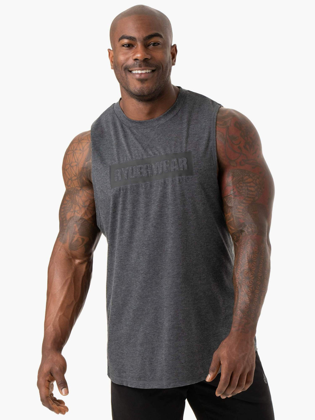 Iron Baller Tank - Charcoal Marl Clothing Ryderwear 